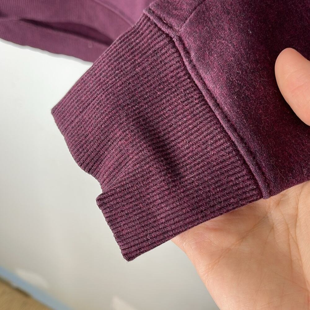 ATHLETA Plum Cowl Neck Pullover Polyester Blend Sweatshirt Top Size Medium - Picture 4 of 10